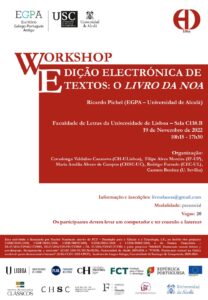 Workshop Edição electrónica de textos: o Livro da Noa