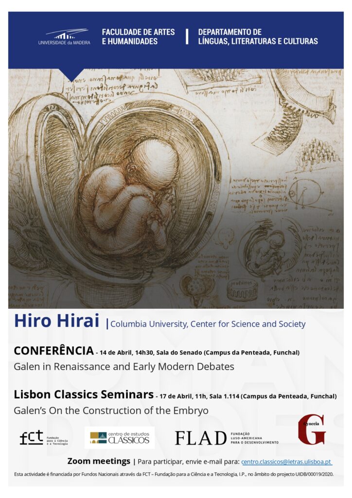 Conferência e Lisbon Classics Seminar com Hiro Hirai