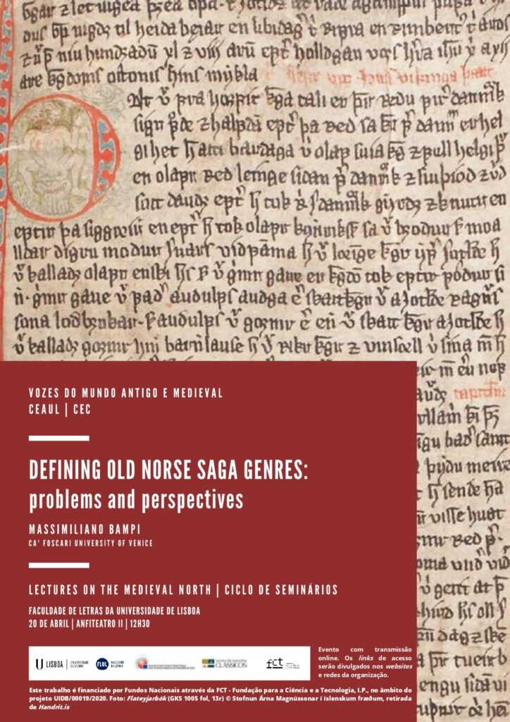 Massimiliano Bampi – Defining Old Norse saga genres: problems and perspectives