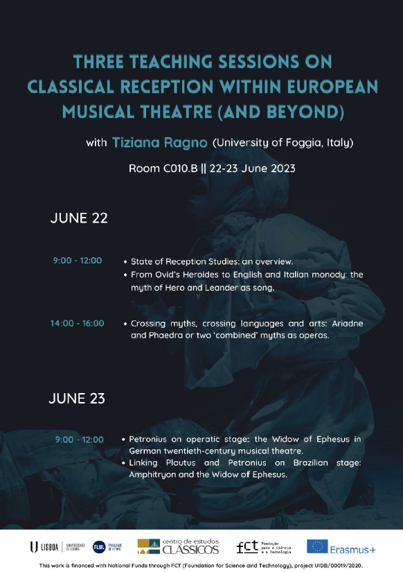 Three teaching sessions on Classical Reception within European musical theatre (and beyond)