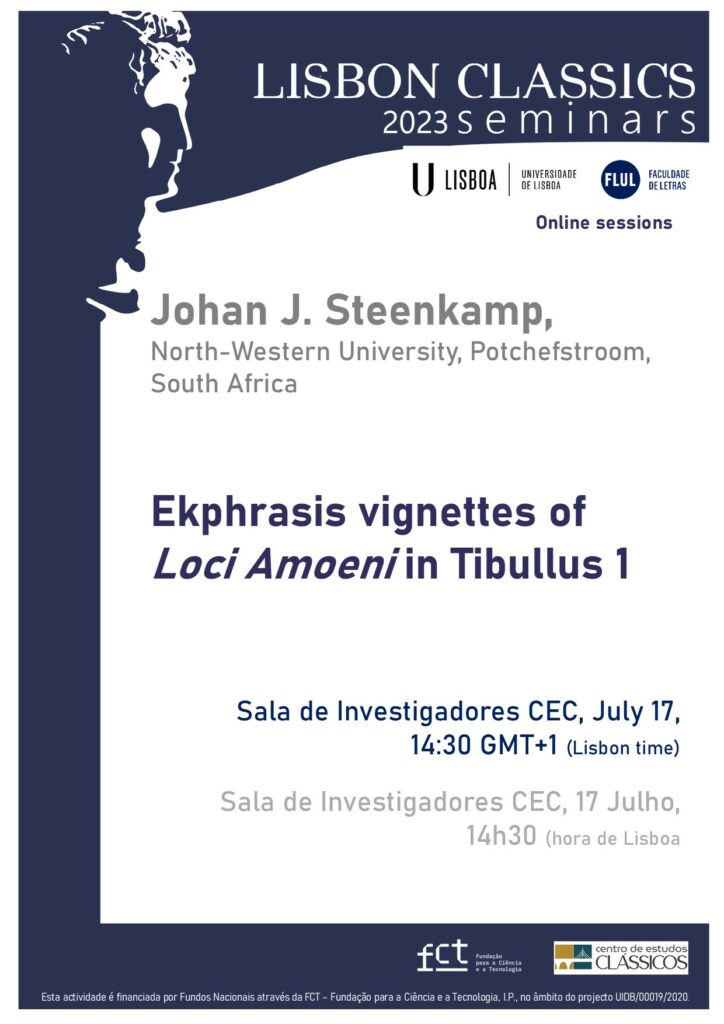 Lisbon Classics Seminar: Johan J. Steenkamp (North-West University)