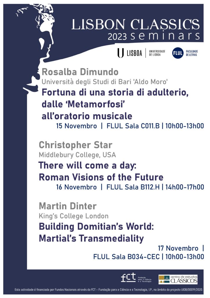 Lisbon Classic Seminars: Rosalba Dimundo, Christopher Star e Martin Dinter