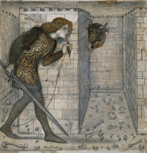 https://commons.wikimedia.org/wiki/File:Edward_Burne-Jones_-_Tile_Design_-_Theseus_and_the_Minotaur_in_the_Labyrinth_-_Google_Art_Project.jpg#file